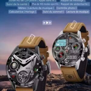 montre connectée sport Écran amoled hd appel bluetooth gps